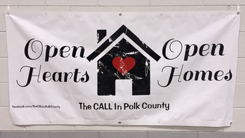 Launch banner for The CALL in Polk County
