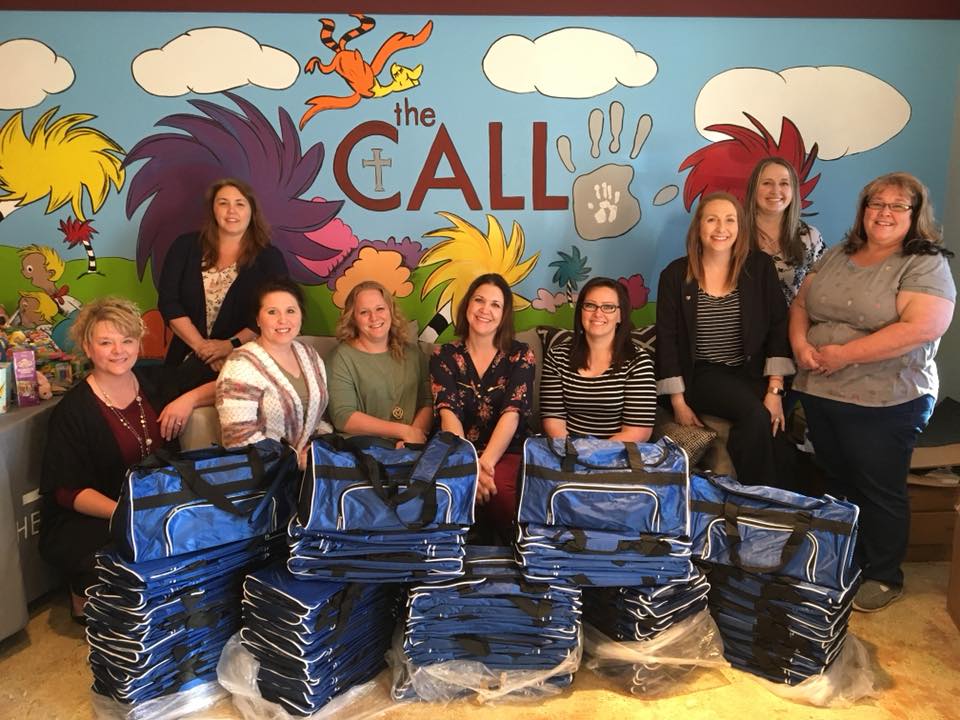 Junior Auxiliary of Harrison provided Duffel Bags for The CALL Mall!